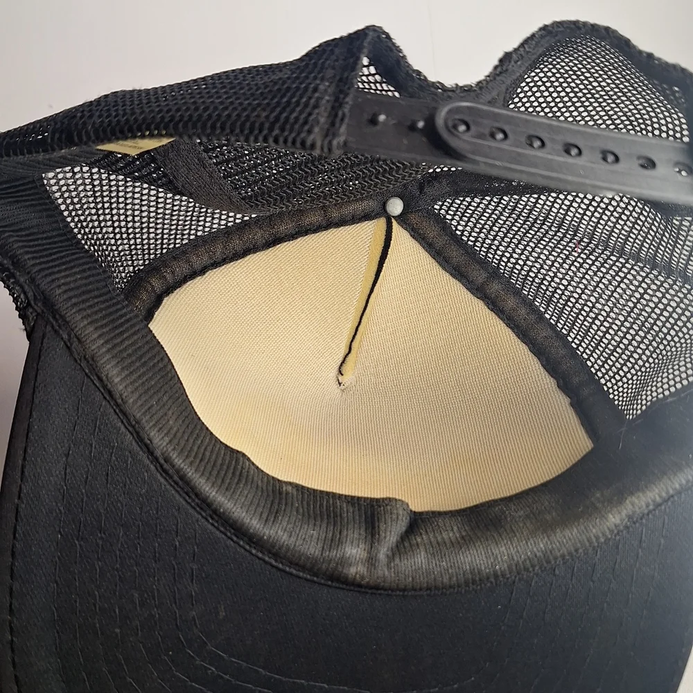 Harley-Davidson Black Trucker Hat with Orange Logo - Picture 5 of 6